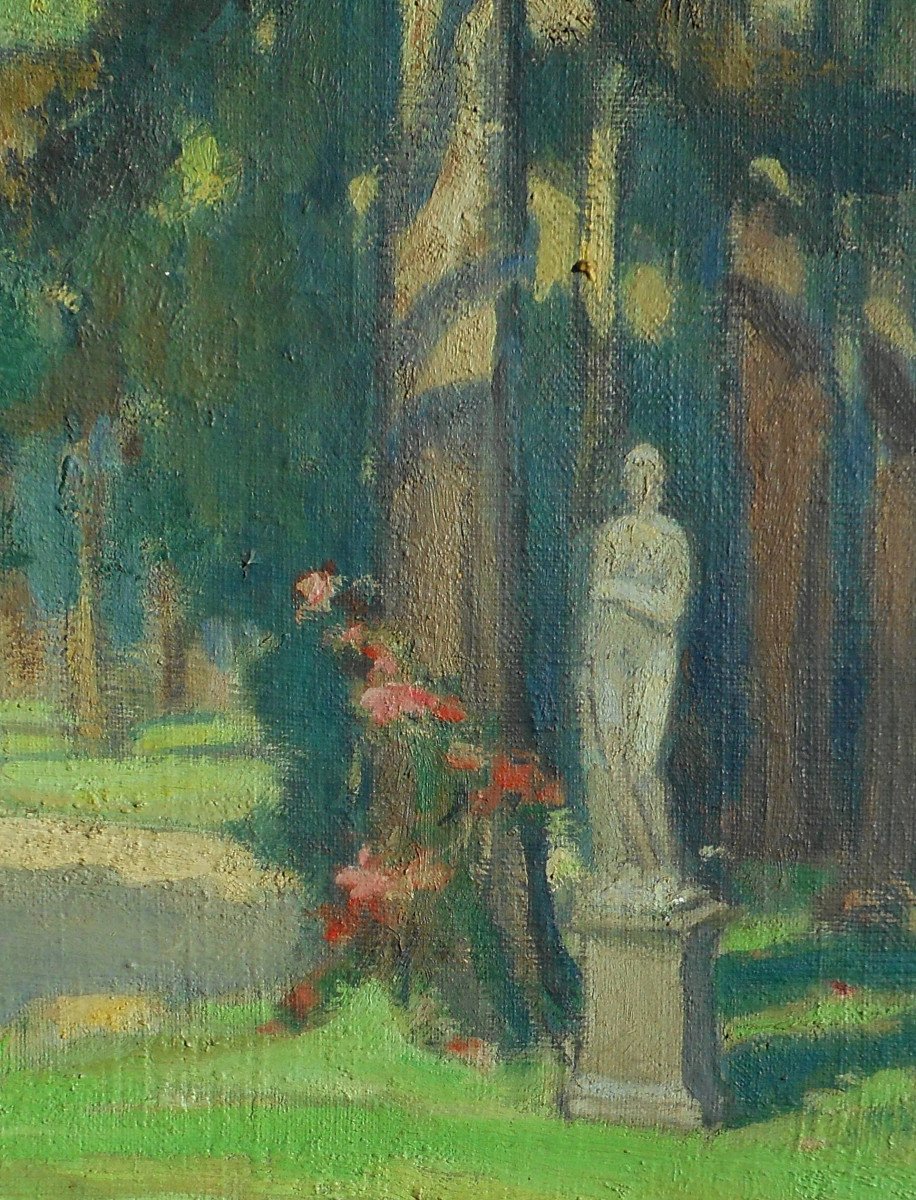 Raphael Albert Broyelle (xix-xxé) Park Of The Castle Of Versailles-photo-2