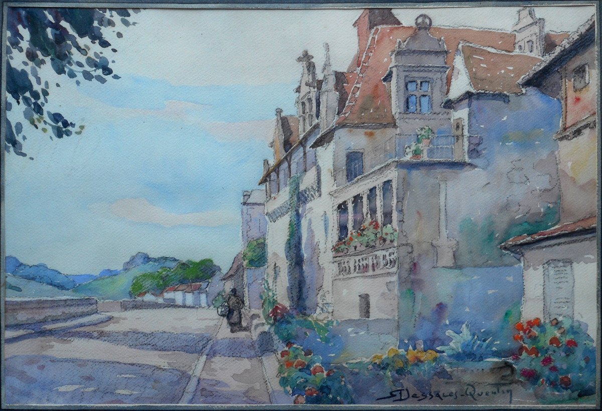 Robert DESSALES-QUENTIN (1885-1958) PERIGUEUX maison des CONSULS - DORDOGNE - PERIGORD-photo-3