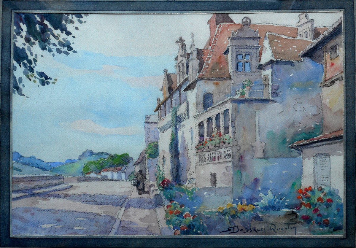 Robert DESSALES-QUENTIN (1885-1958) PERIGUEUX maison des CONSULS - DORDOGNE - PERIGORD