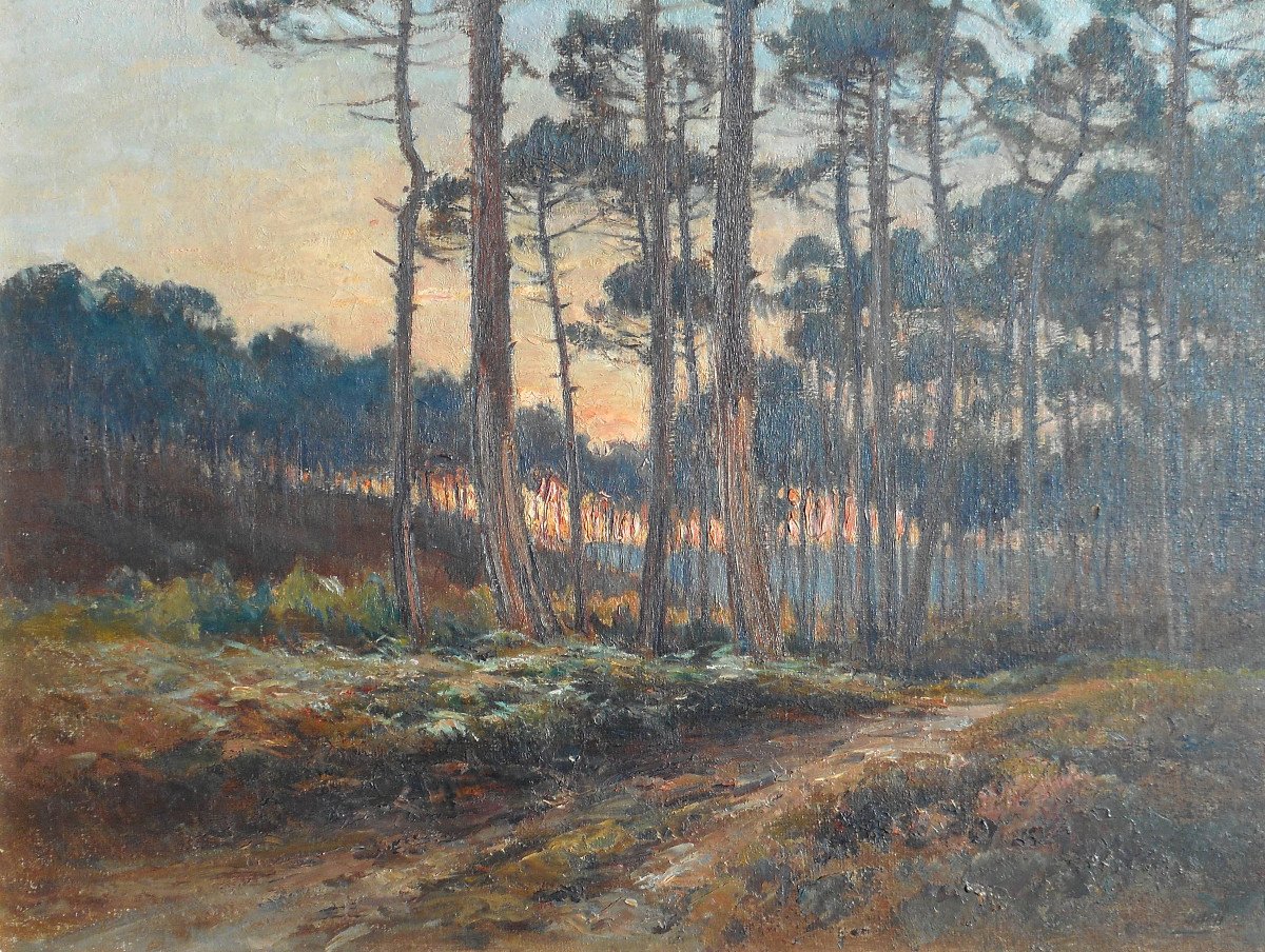 Marius Gueit (1877-1956) Landes Landscape (sourgen)
