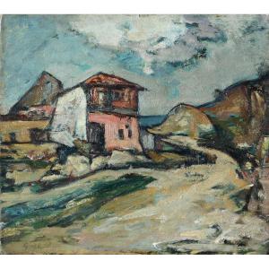 Gheorghe Petrascu (1872-1949) Romanian - Romania- Baltchik (balchik Bulgaria Black Sea - 1915)