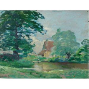 Henri Jamet (1858-1940) Gargilesse - Crozant - Landscape Of Creuse