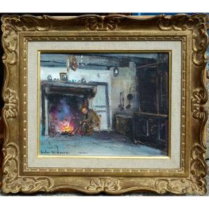 Jules René Hervé (1887-1981) Langres - Hst 22 X 27 Cm -jules René Herve