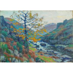 Henri PAILLER (1876/1954) CROZANT daté 1901 - DETROY - GUILLAUMIN - ALLUAUD - SABBAGH -MADELINE