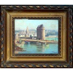 Raymond Enard (1902/1982) Saint Malo - Hsp 10 X 13 Cm 