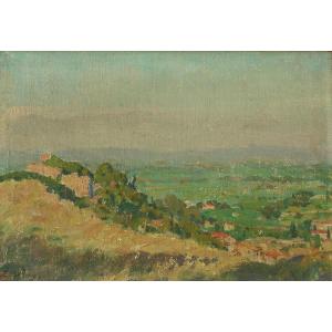 Eugène Selmy ( 1874/1945) The Castle Of Clermont (herault)