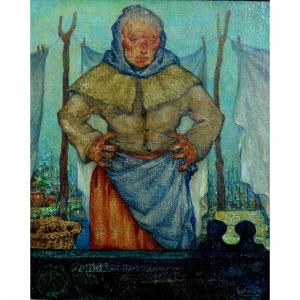 Nikolaas Mathijs EEKMAN ( 1889/1973) "la batellière 1955"
