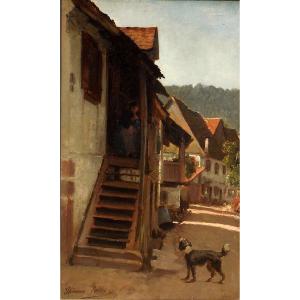 Théodore GERARD (1829/1895) ALLEMAGNE - ALPIRSBACH - forêt noire