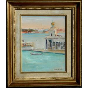 JANE  PETERSON (1876/1965) VENISE - la pointe de la douane