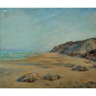 Ricardo Corchon Y Diaque (diaqué) 1863/1925 Beach Scene