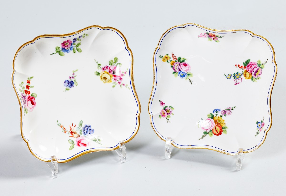 A Pair Of Soft-paste Porcelain Bowls From Sèvres