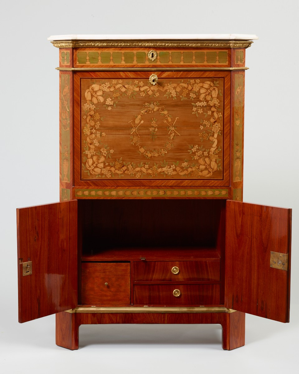 Petit secrétaire de Dame  Louis XVI estampillé Evald-photo-4