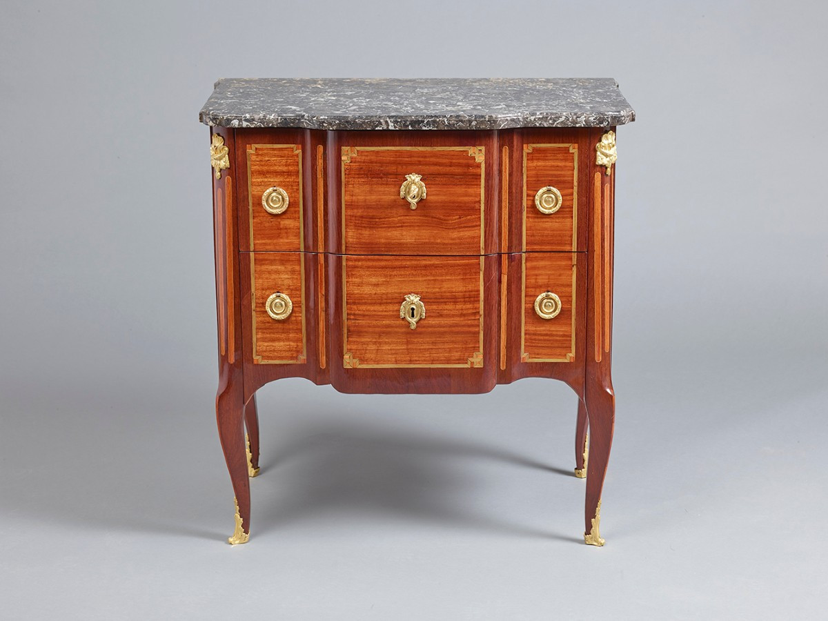 Transition Period Chest Of Drawers Stamped Bircklé L.xv-l.xvi-photo-3