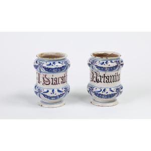 Paire d'Albarello, Savone  XVIIe