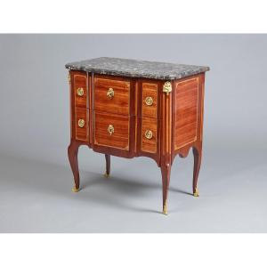 Transition Period Chest Of Drawers Stamped Bircklé L.xv-l.xvi