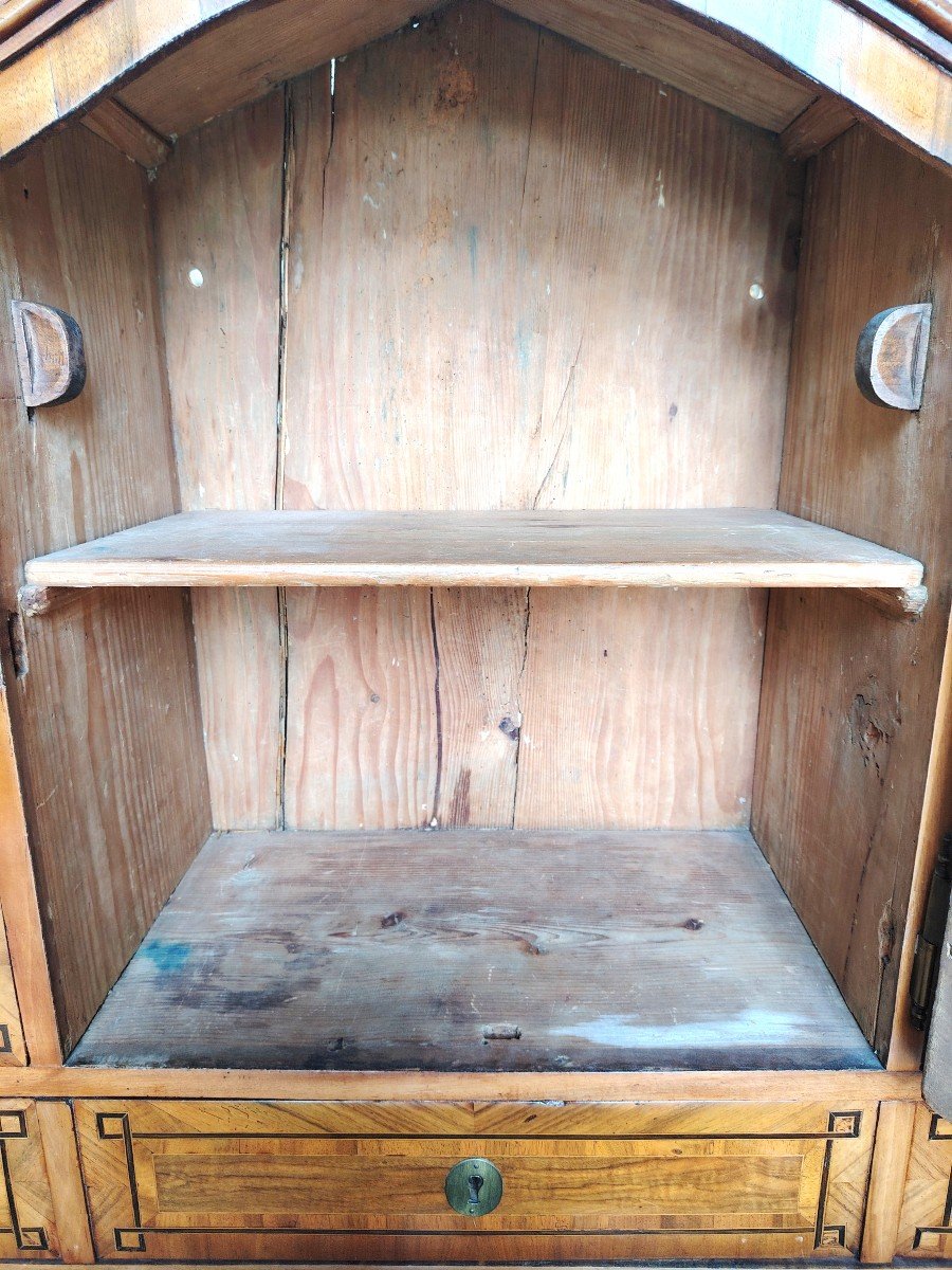 18th Century Marquetry Cabinet, Unique Dutch Piece-photo-5