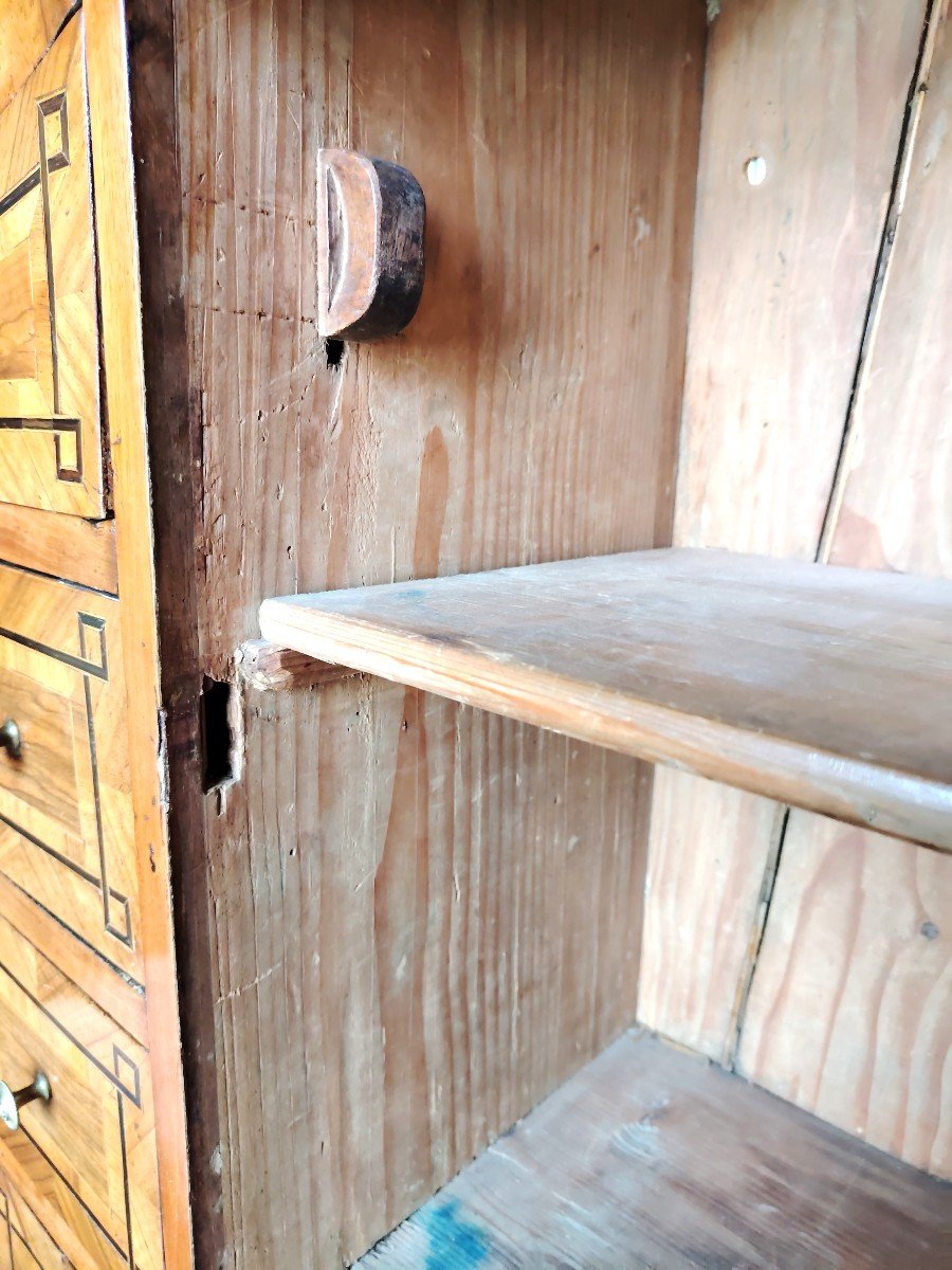 18th Century Marquetry Cabinet, Unique Dutch Piece-photo-6