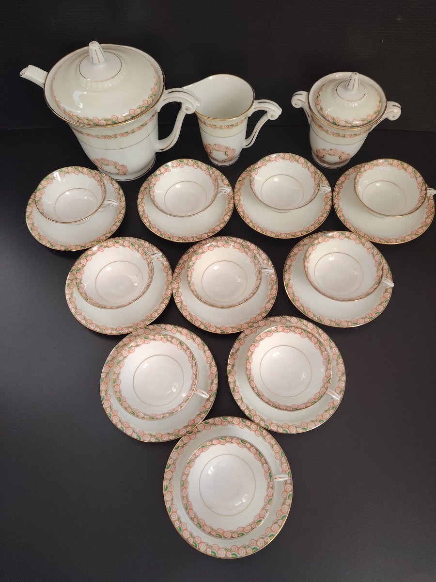 HAVILAND Ch. Field le Tanneur service à café porcelaine Limoges.-photo-2
