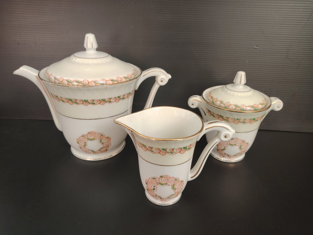 HAVILAND Ch. Field le Tanneur service à café porcelaine Limoges.-photo-8