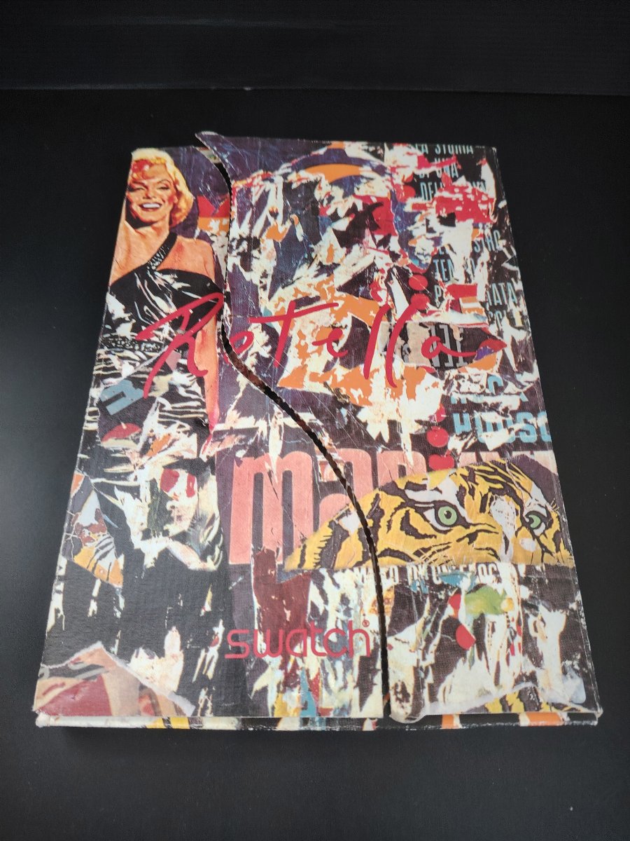Coffret montre Swatch Rotella set Mimmo Rotella Marilyn Monroe Puzzle tigre 1994-photo-2