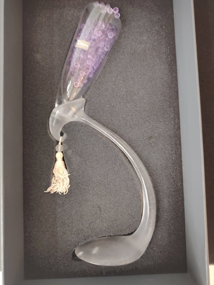 DAUM Pate de verre Verre Coupe de champagne rare Daum x hilton Macconnico-photo-3