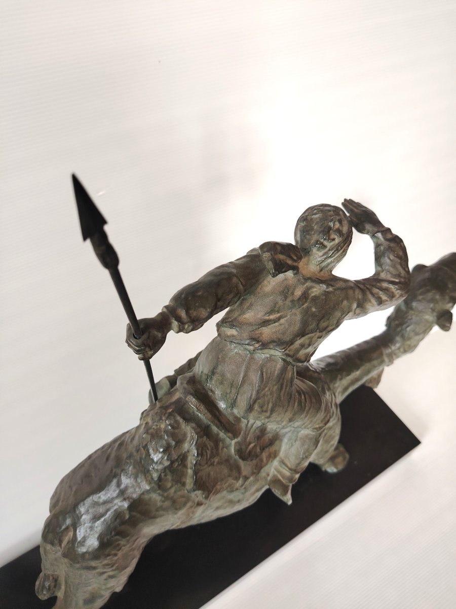 BRONZE ORIENTALISTE " LE MEHARISTE" de BARET 1930 -photo-6