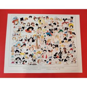 PAUL MIRAT LITHOGRAPHIE NUMEROTEE 171 /250  " LES CELEBRITES DE LA BELLE EPOQUE " TBE