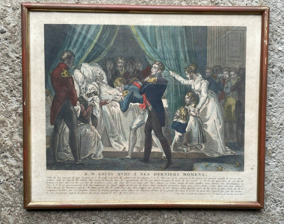 Estampe - Louis XVIII - Royaliste