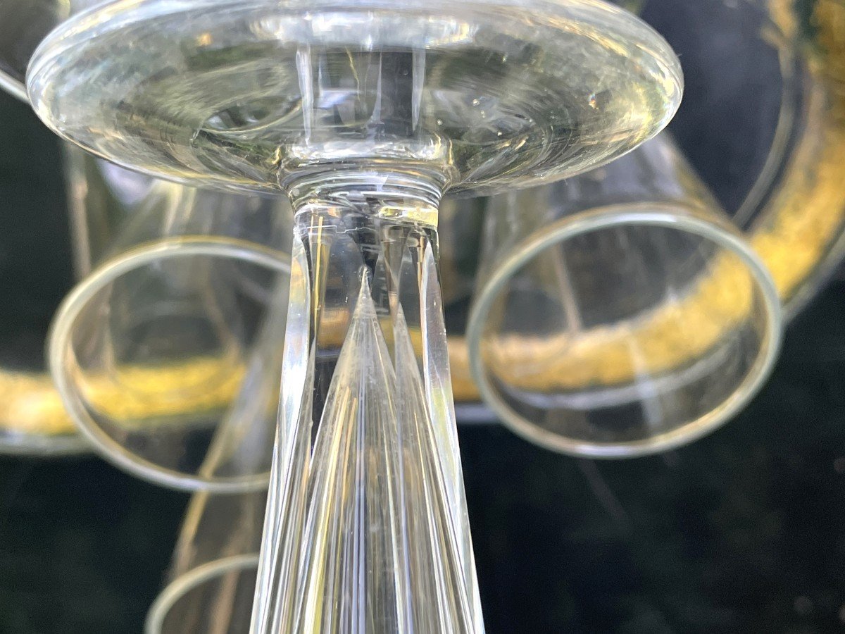 Champenoise Flutes - Crystal - 19th Century-photo-4