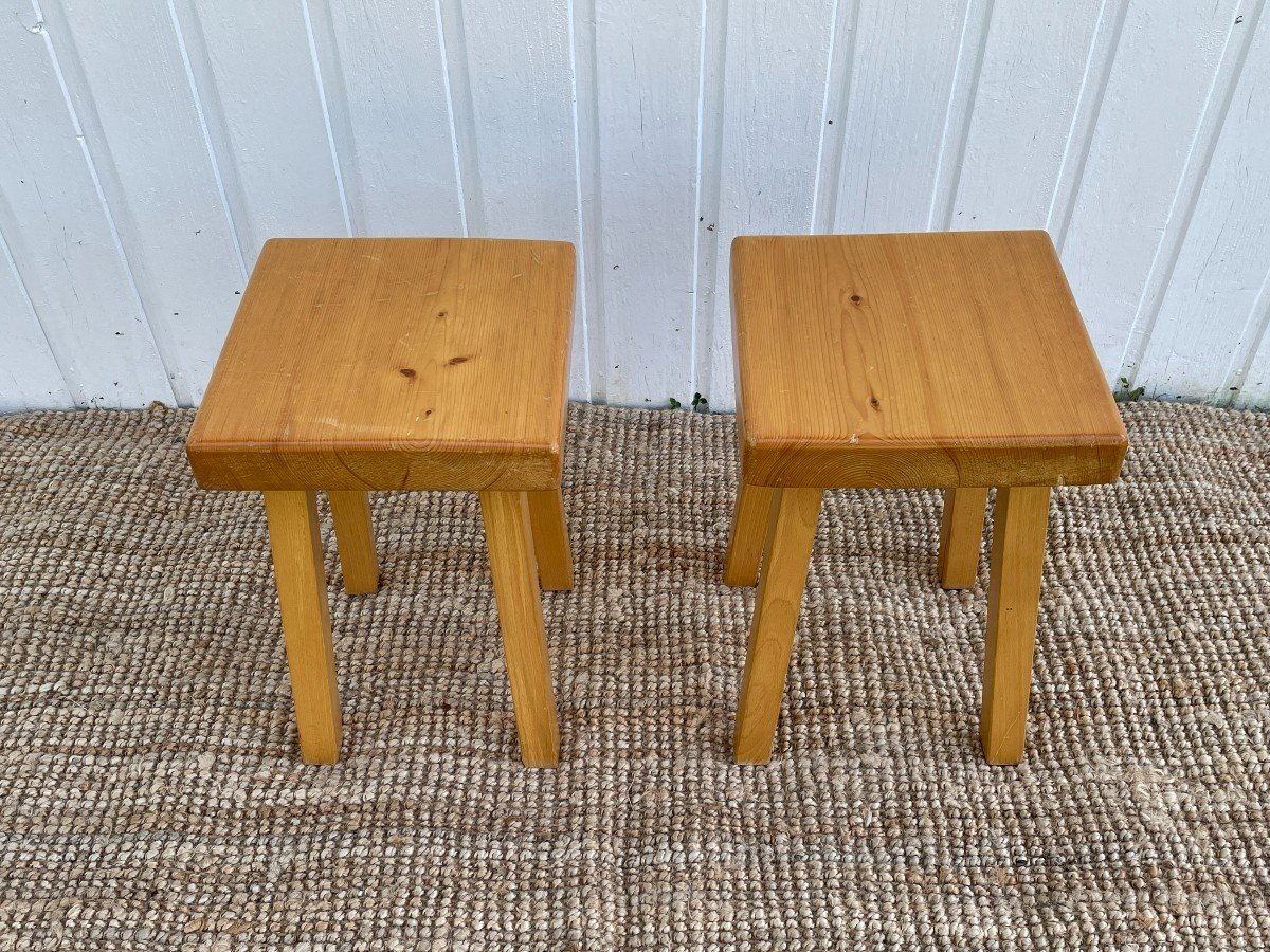 Stools - Charlotte Perriand - Arcs 1800-photo-2