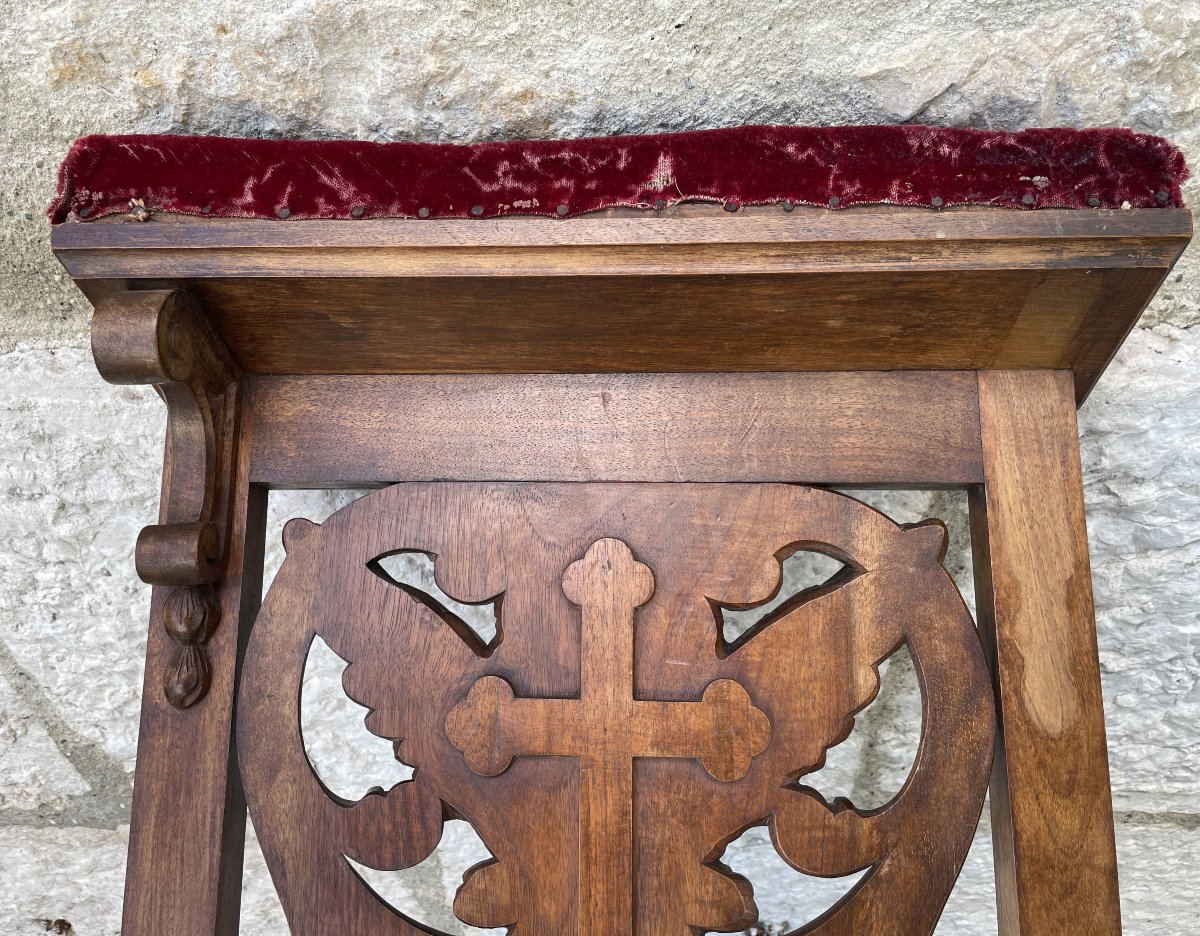 Paire de Prie-Dieu - Armoirie - Couronne Comtale - Royaliste-photo-1