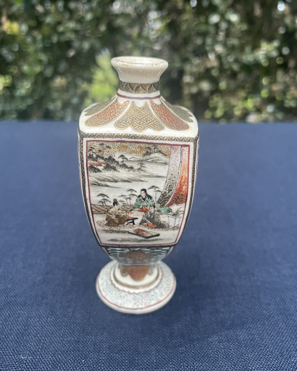 Satsuma Miniature Vase - Ep Meiji