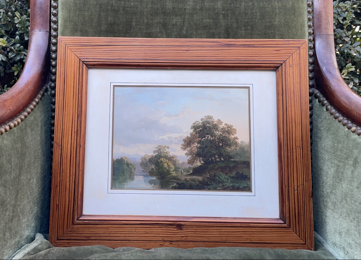 Bresse Landscape - Viot A - Gouache