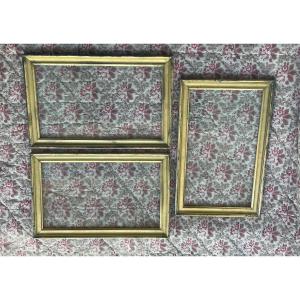 Three Frames - Golden Wood - 19th Century