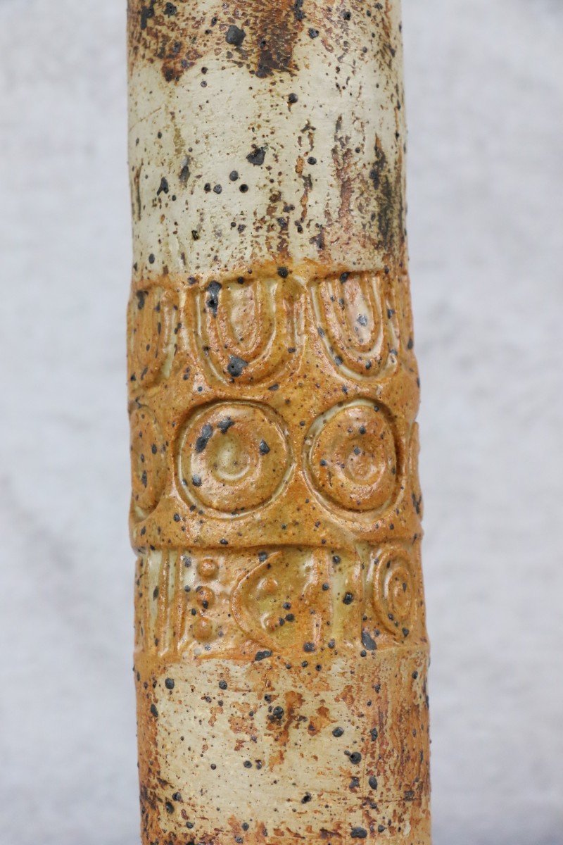 Alan Wallwork Vase Tubulaire En Grès Dlg La Borne Marechal Astoul Kepp-photo-4