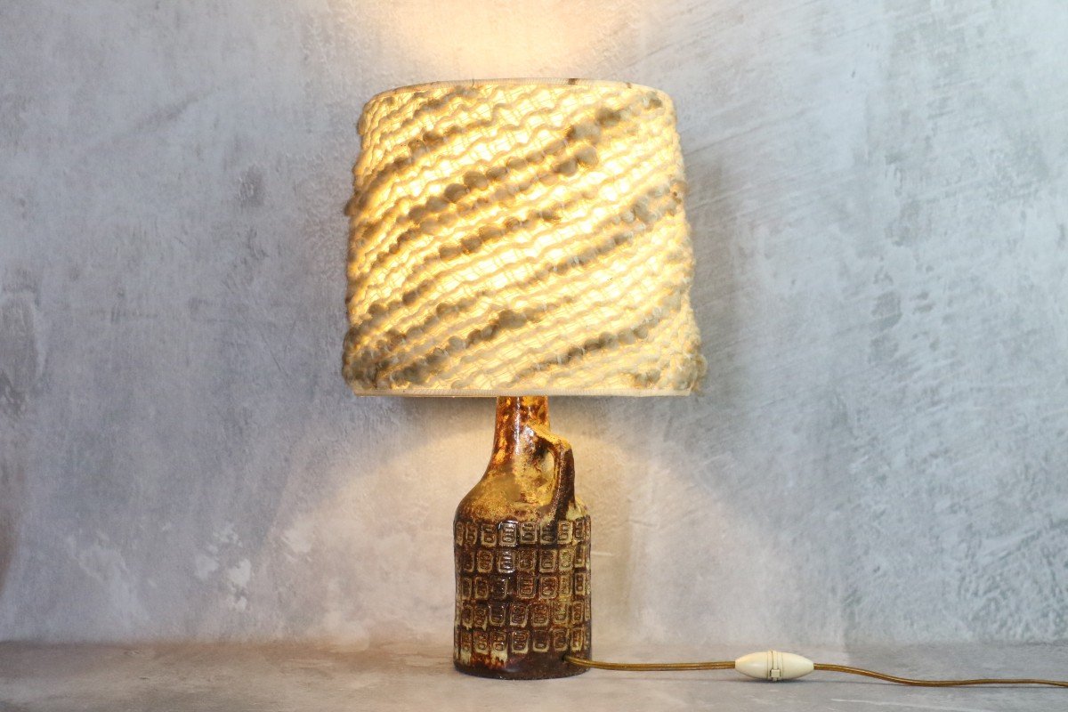 Lampe Par Olivier Pettit, Vallauris, 1960 Era Capron Picault Ramié-photo-3