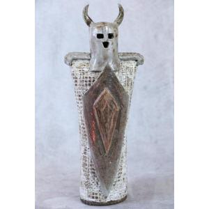 Ceramic Sculpture Of Viking Warrior By Talon Giordano, 1980