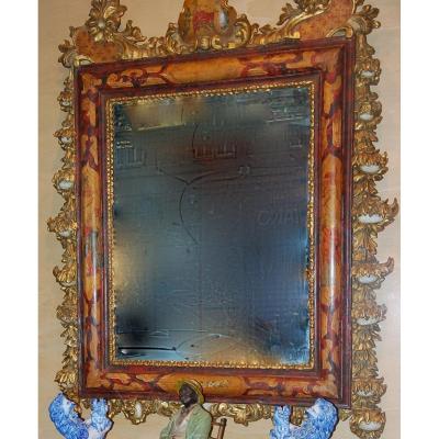 Italian Mirror With Chinese Decor 18th