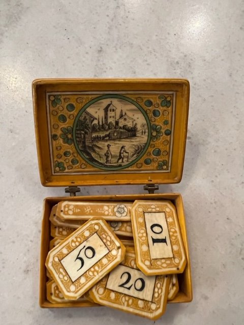 18th Quadrille Game Box Attributed To-photo-1