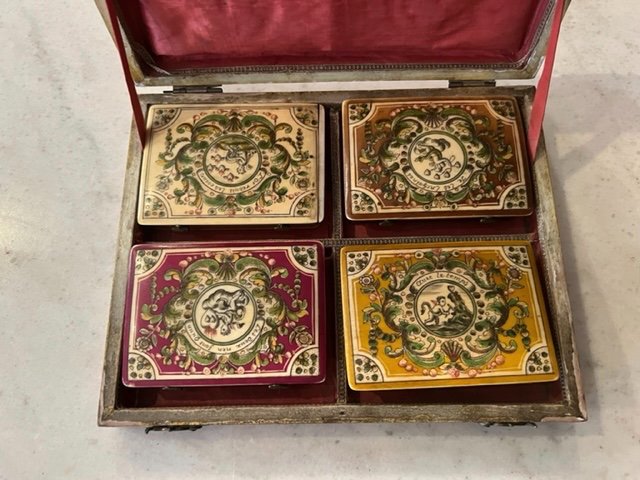 18th Quadrille Game Box Attributed To