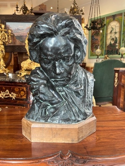 Bronze By Beethoven Late 19th-photo-3
