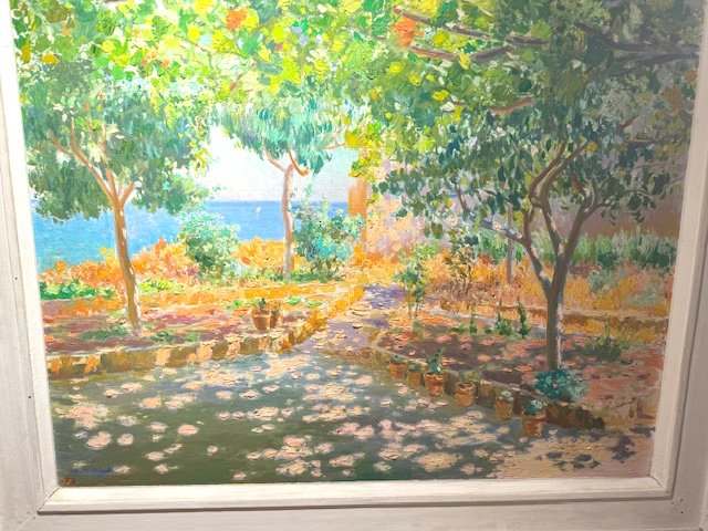 Corsican Painter Signed "madrigali Olinthe-photo-2