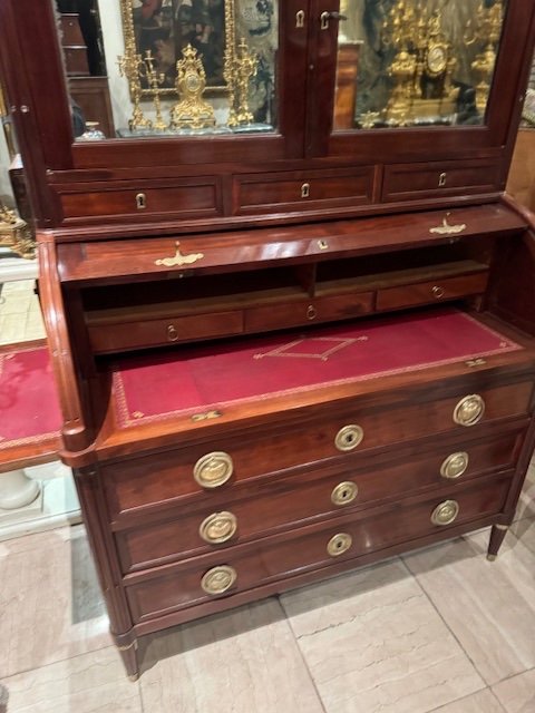 Bureau à Cylindre En Acajou D’époque Louis XVI-photo-1