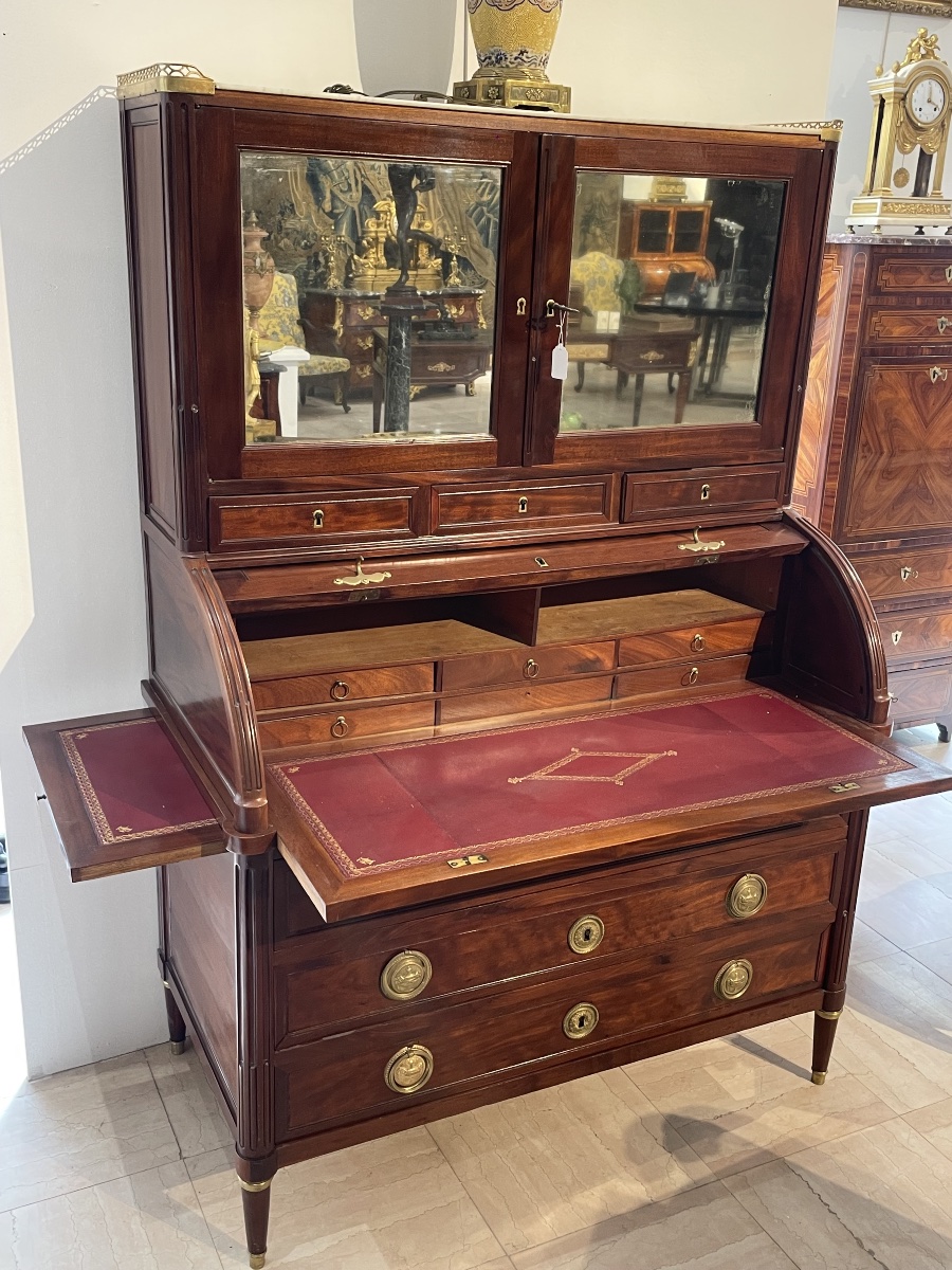 Louis XVI Mahogany Cylinder Desk