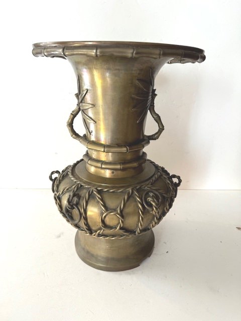 Asian Bronze Vase Late 19th 