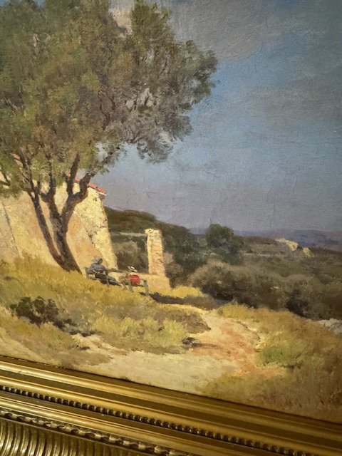 Landscape Signed Théophile Henri Décanis-photo-4