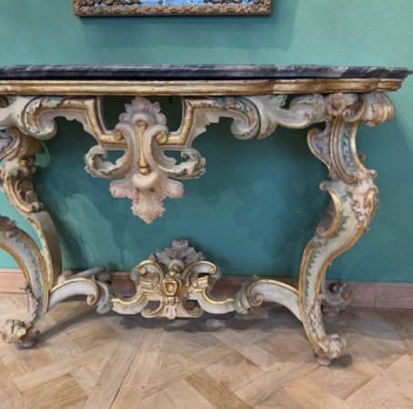 Console D’époque Louis XV Italienne-photo-3