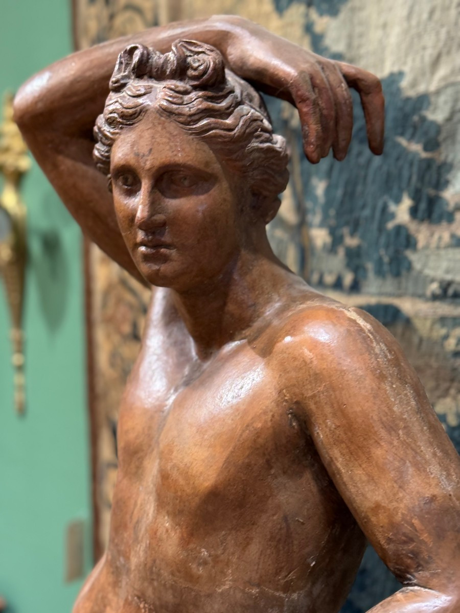 Terracotta Late 18th Century Depicting Apollo -photo-4