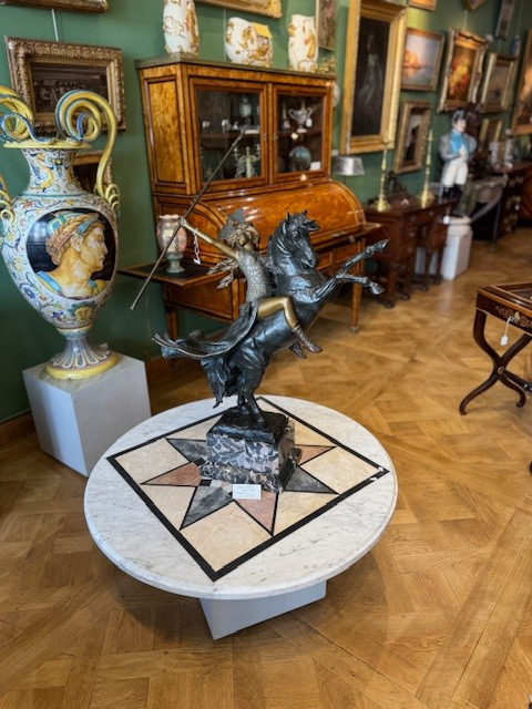 La Walkyrie en bronze signé Louis Chalon (1862-1915)-photo-4