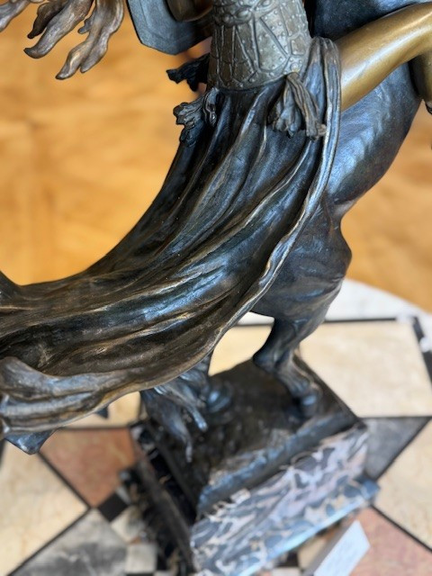 La Walkyrie en bronze signé Louis Chalon (1862-1915)-photo-4